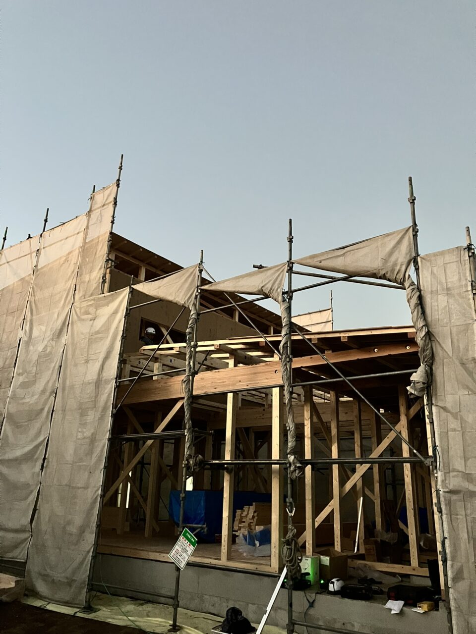 茅ヶ崎市I様邸で上棟を行いました｜湘南注文住宅現場レポート